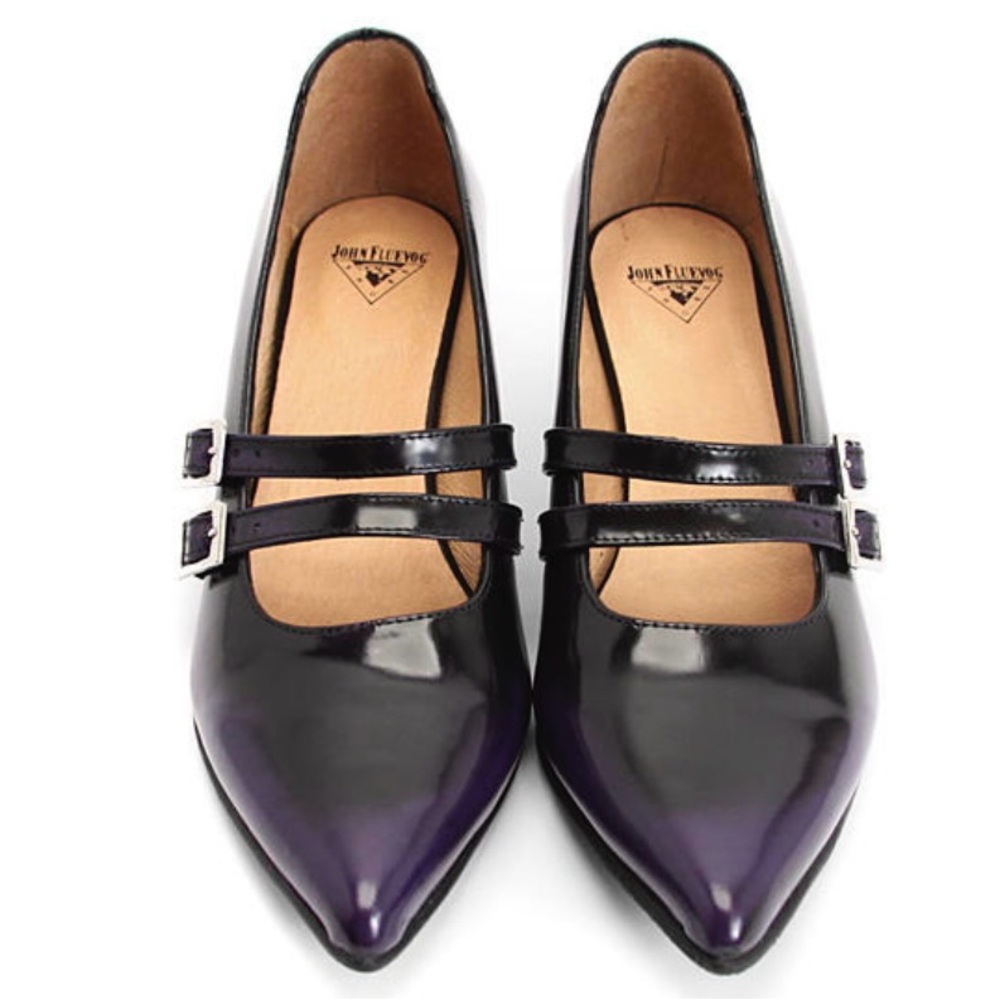John Fluevog Women’s Purple Ombre Tanya Heels
